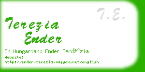 terezia ender business card